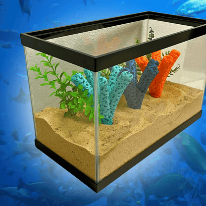 Aquarium Coral Frag Stand Branch | Lattice Coral Structure Branch Design with 5 Frag Mounts