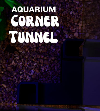 Chatelet Aquarium Underground Tunnel | Fish & Shrimp Hideout for Aquariums | Unique Underground Viewing Tunnel | Made in USA