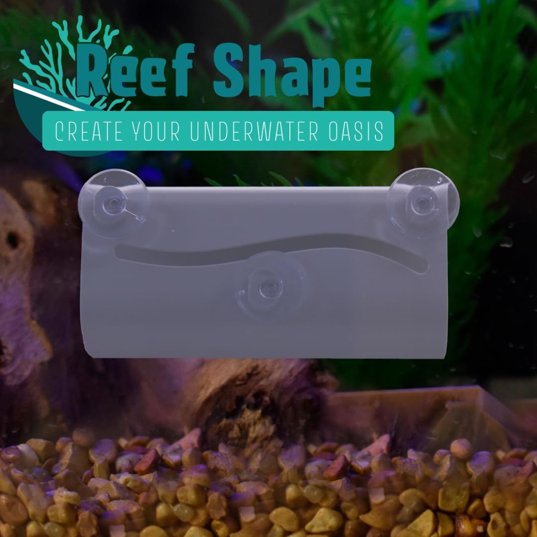 Chatelet REEFSHAPE - Betta Fish or Axolotl Amphibian Tunnel Hide | Viewing Tunnel for Aquariums | Made in USA